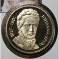 Швейцария 20 франков 2001 год - 100 лет со дня смерти Иоханны Спири (в конверте)