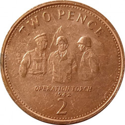 Гибралтар 2 пенса 2011 год