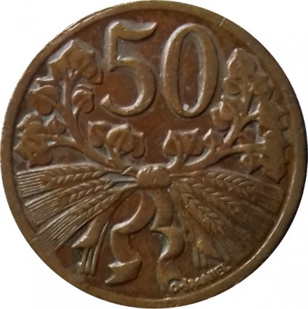 Чехословакия 50 геллеров 1948 год