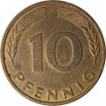 ФРГ 10 пфеннигов 1992 год (J)