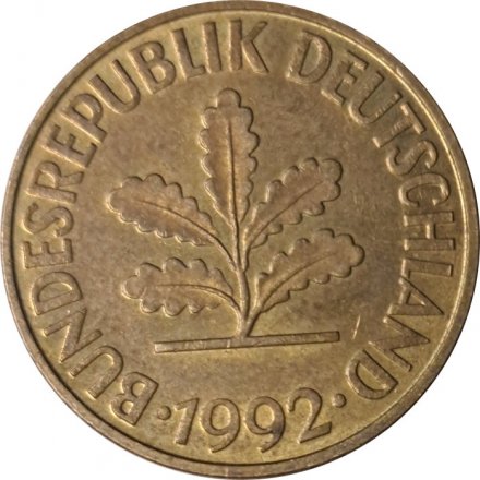 ФРГ 10 пфеннигов 1992 год (J)