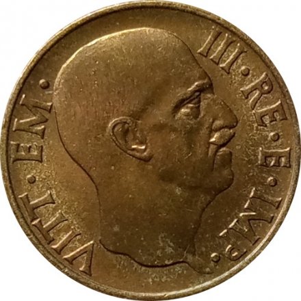 Италия 5 чентезимо 1939 год (Алюминиевая-Бронза)
