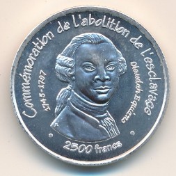 Бенин 2500 франков КФА 2007 год