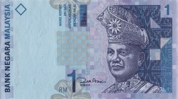 Малайзия 1 ринггит 1998 год - Туанку Абдул Рахман. Горный пейзаж - UNC