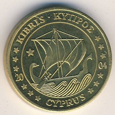 Кипр 50 евроцентов 2004 год
