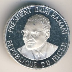 Монета Нигер 500 франков 1960 год