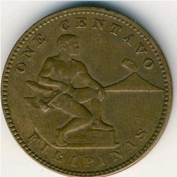 Филиппины 1 сентаво 1918 год
