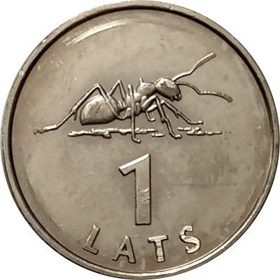 Латвия 1 лат 2003 год - Муравей