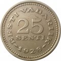 Эстония 25 сенти 1928 год