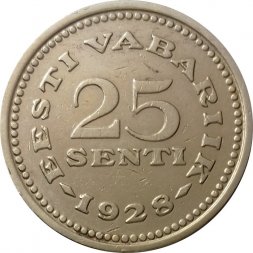 Эстония 25 сенти 1928 год