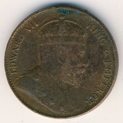 Цейлон 1 цент 1906 год