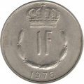 Люксембург 1 франк 1976 год - Великий герцог Жан