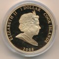 Острова Кука 1 доллар 2008 год - 10 лет со дня смерти Принцессы Дианы