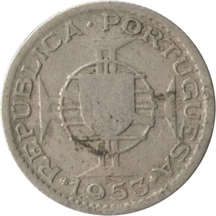 Ангола 2,5 эскудо 1953 год