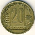 Аргентина 20 сентаво 1943 год