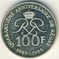 Монако 100 франков 1989 год