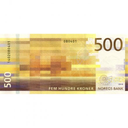 Норвегия 500 крон 2018 год - Спасательный катер РС14 &quot;Ставангер&quot; UNC