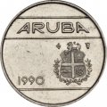 Аруба 10 центов 1990 год