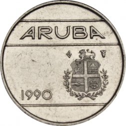 Аруба 10 центов 1990 год