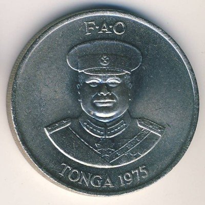 Тонга 20 сенити 1975 год