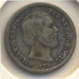 Нидерланды 5 центов 1855 год
