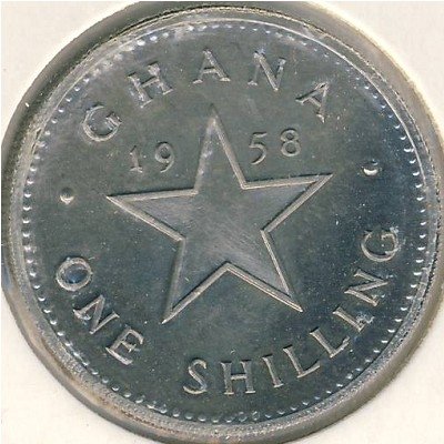 Гана 1 шиллинг 1958 год