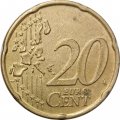Нидерланды 20 евроцентов 1999 год
