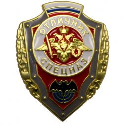 Знак "Отличник Спецназ", с удостоверением