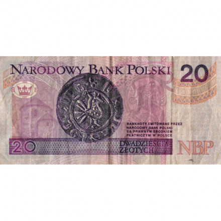 Польша 20 злотых 1994 год - Король Болеслав Храбрый F