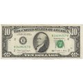 США 10 долларов 1990 год - B - VF