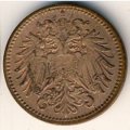 Австрия 1 геллер 1902 год