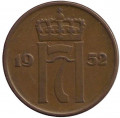 Норвегия 5 эре 1952 год - Король Хокон VI (новый тип)