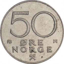 Норвегия 50 эре 1978 год
