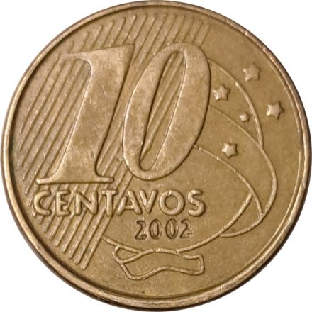 Бразилия 10 сентаво 2002 год - Педру I