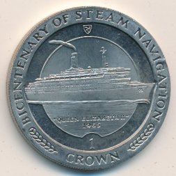 Остров Мэн 1 крона 1988 год