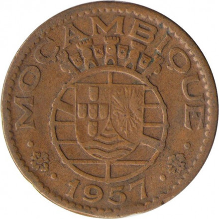 Мозамбик 1 эскудо 1957 год