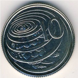 Каймановы острова 10 центов 1972 год