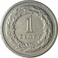 Польша 1 злотый 1991 год