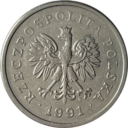 Польша 1 злотый 1991 год