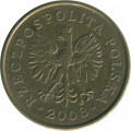 Польша 5 грошей 2008 год