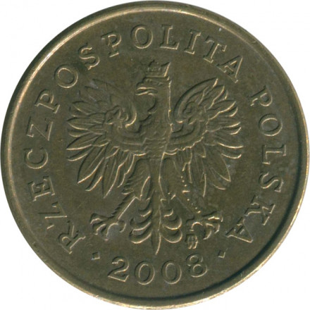 Польша 5 грошей 2008 год