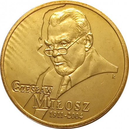 Польша 2 злотых 2011 год - Чеслав Милош