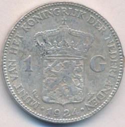 Нидерланды 1 гульден 1924 год