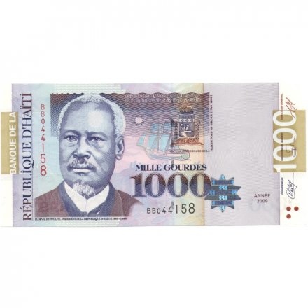 Гаити 1000 гурдов 2009 год - 250 лет основания Порт-о-Пренс UNC
