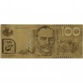 Сувенирная банкнота Австралия 100 долларов (золотые) - UNC