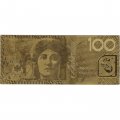 Сувенирная банкнота Австралия 100 долларов (золотые) - UNC