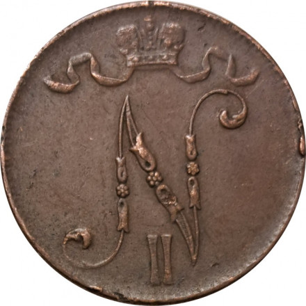 Финляндия 5 пенни 1916 год - VF