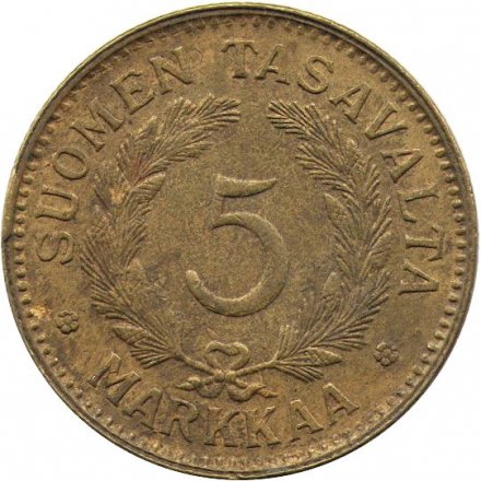 Финляндия 5 марок 1948 год