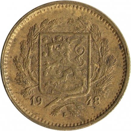 Финляндия 5 марок 1948 год