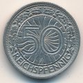 Веймарская республика 50 рейхспфеннигов 1931 год (A)
